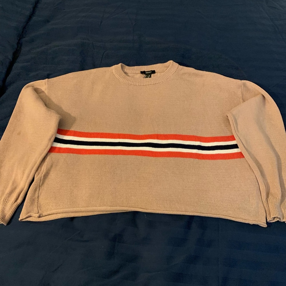 Forever 21 Cozy Tan Knit Sweater